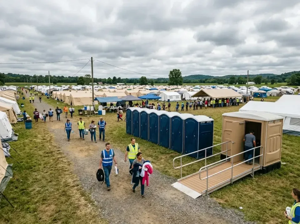 disaster-relief-camp-restrooms-010 — frequently asked questions, Dumpster & Portable Bathrooms Rental in Swift Trail Junctio…